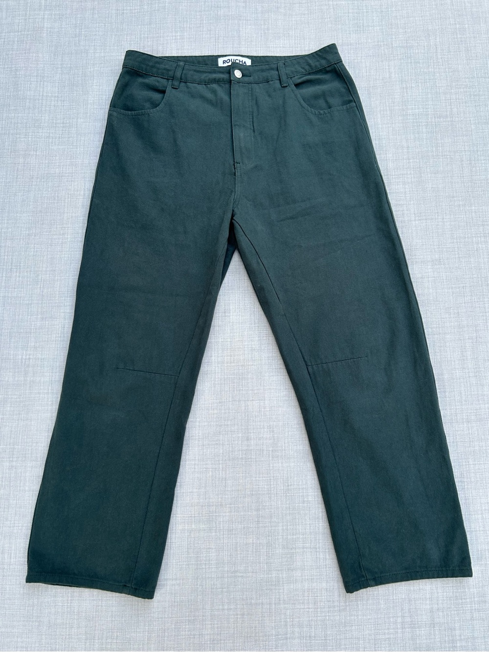 ROUCHA Women’s Diane Denim Barrel Jeans Pants in Teal